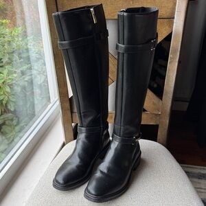 Black Kenneth Cole Reaction Knee High Riding Boots